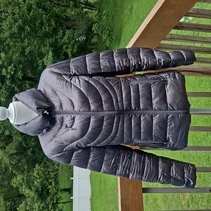 A.N.A Grey Packable Premium Down Coat Size L